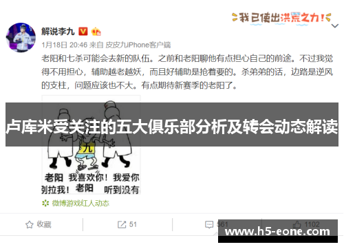 卢库米受关注的五大俱乐部分析及转会动态解读