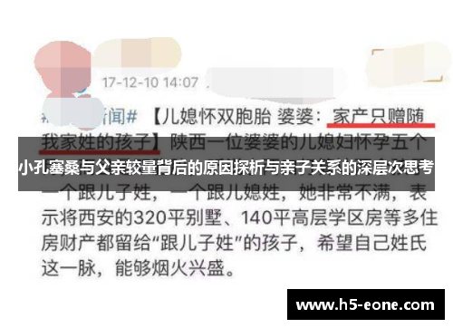 小孔塞桑与父亲较量背后的原因探析与亲子关系的深层次思考